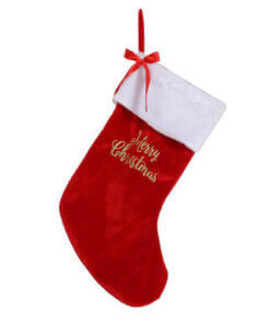 Merry Christmas Bow Stocking