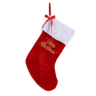 Merry Christmas Bow Stocking