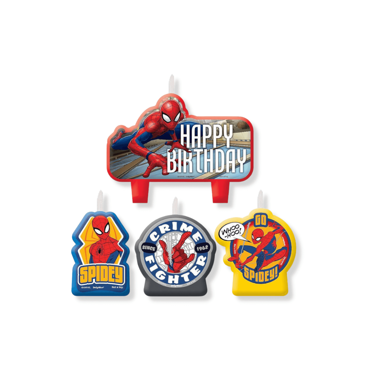 SpiderMan Birthday Candle Set - Image 2