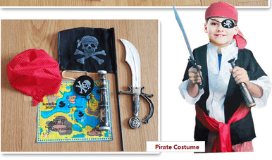 Pirate Costume Kids - Pirate Dress Up Ghost Halloween - Image 3