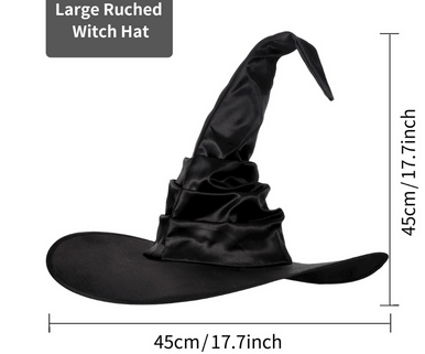 Halloween Costume Witch Spider Pendant Witch Hat Black Cloak Nose Eyes Suit - Image 6
