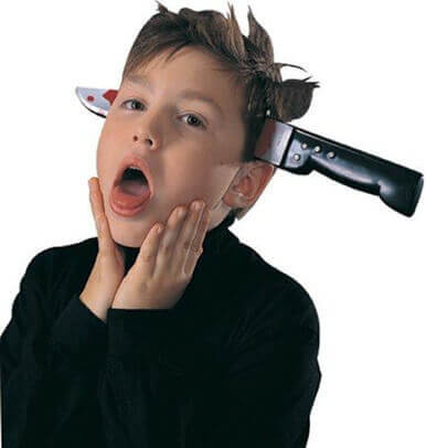 Rubies Costume Knife Thru Head Costume - Image 2