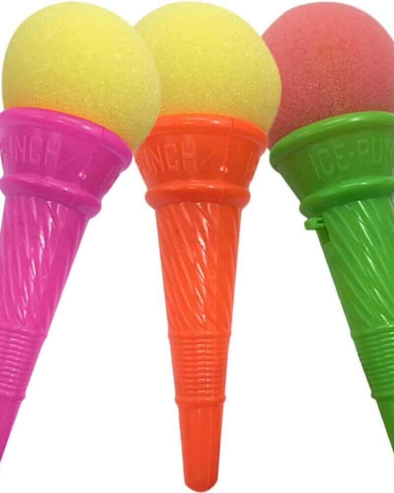 Colorful Mini Ice Cream Launcher Toys – 10cm Fun Party Favors for Kids, Random Assorted Colors, Ice Cream Party Decorations & Holiday Supplies