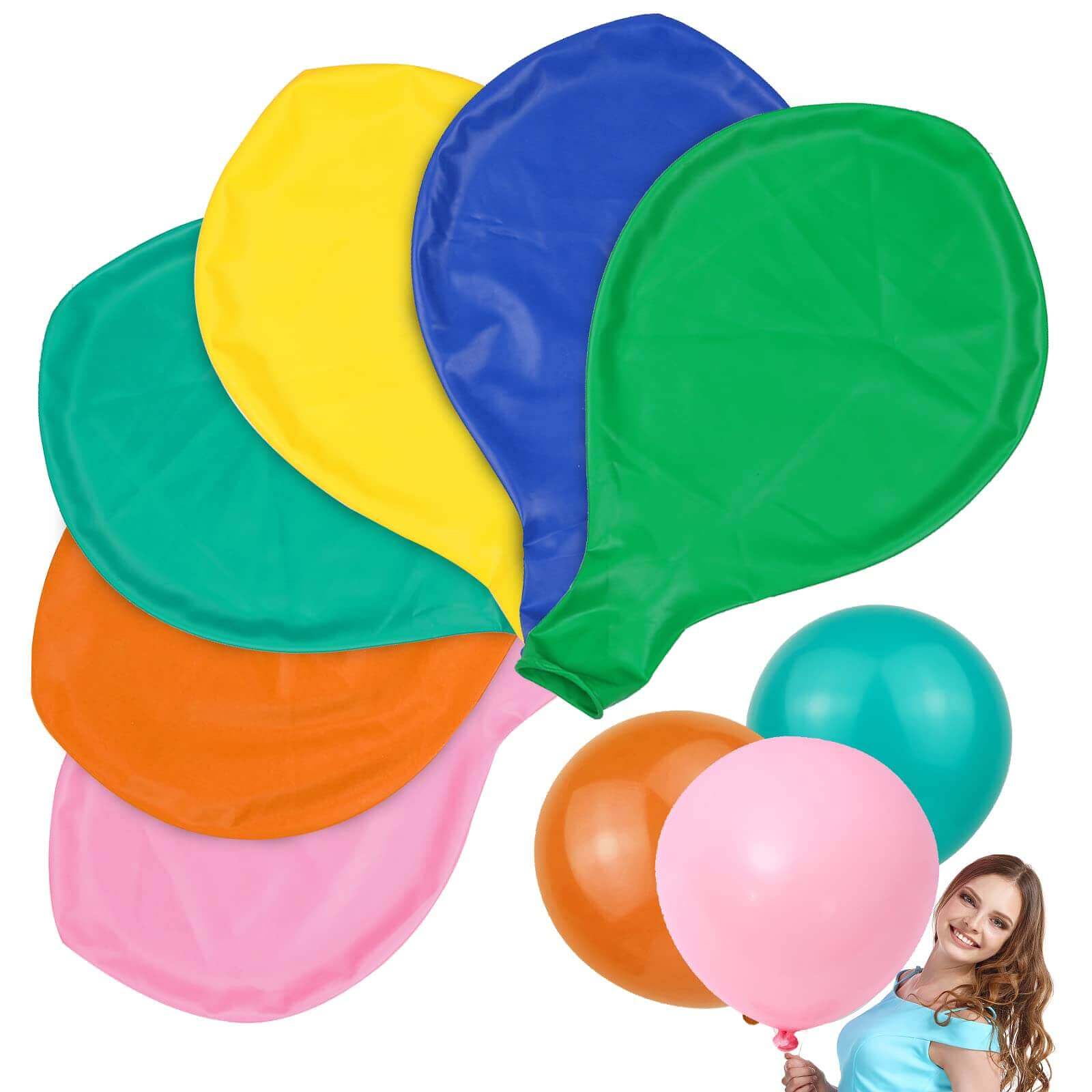 Latex Balloons 12in, 6pcs