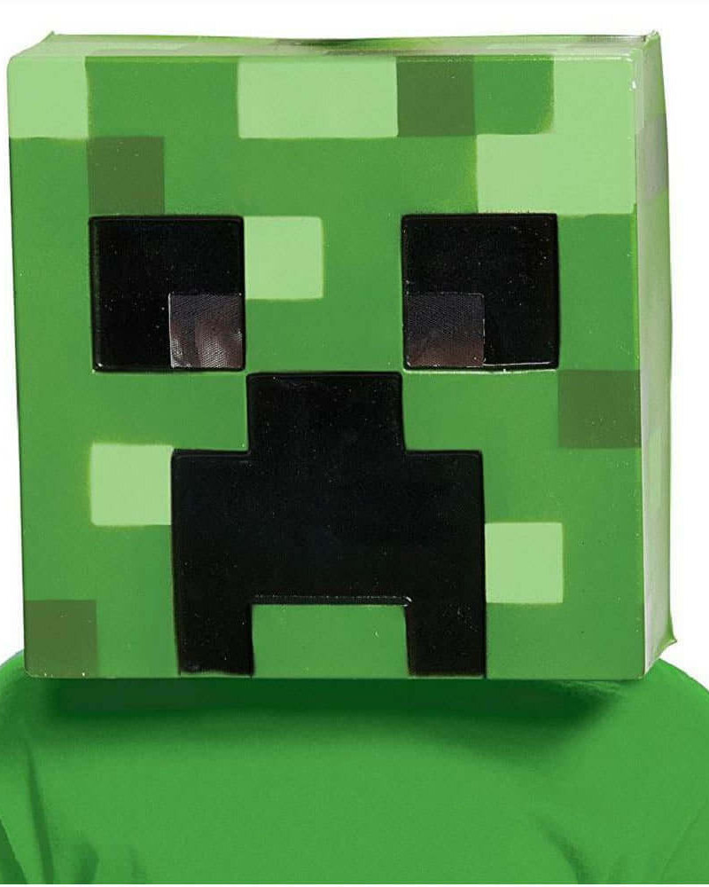 Minecraft Creeper Half Mask