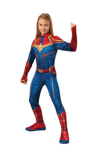 Marvel Comics Captain Marvel Movie Official Captain Marvel Child Costume