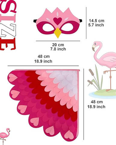 Cape and Mask Set Phoenix Bird Peacock for Children Performance - Image 8