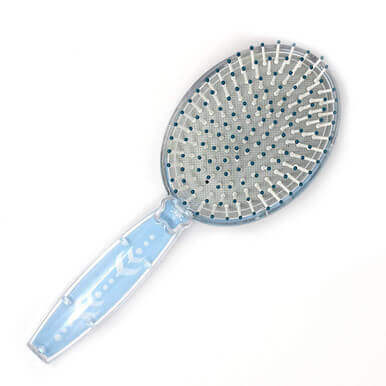 Frozen 2 Girls Snowflake Confetti Hair Brush, Silver - Image 2