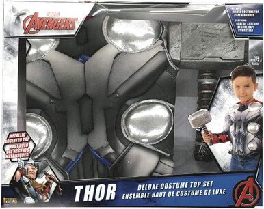 Thor Muscle Chest Shirt & Hammer for Kids - Image 5
