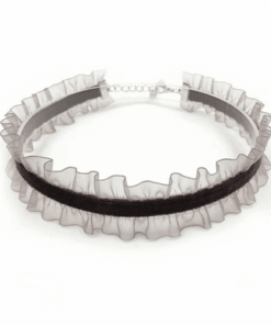 Gothic Features Multi-layered Crystal Lace Necklace 3