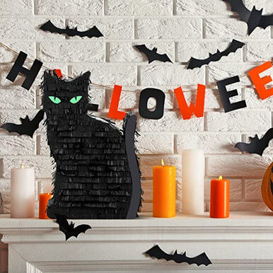 Halloween Black Cat Pinata Spooky Cat - Image 5