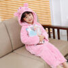 flannel animal siamese long sleeve pajamas