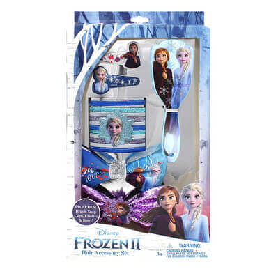 Frozen 2 Girls Hair Accessory Box Set With Brush
