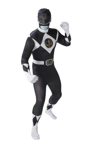 Black Ranger 2Nd Skin Costume for Adults
