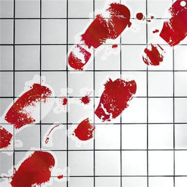 Bloody Footprints Decoration - 61Cm