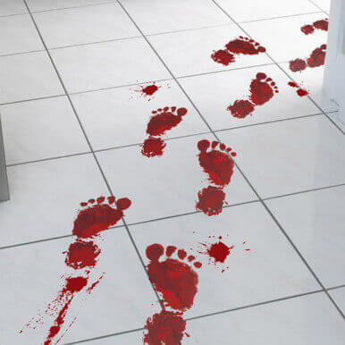 Bloody Footprints Decoration - 61Cm - Image 3