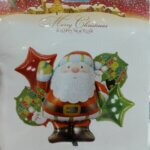 Christmas Balloons Set of 5 / Santa foil Balloon/Christmas Decoration Balloons