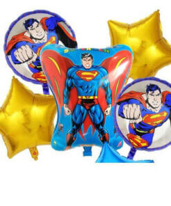 Superhero Foil Balloons for Super man Theme Birthday Party Decorations