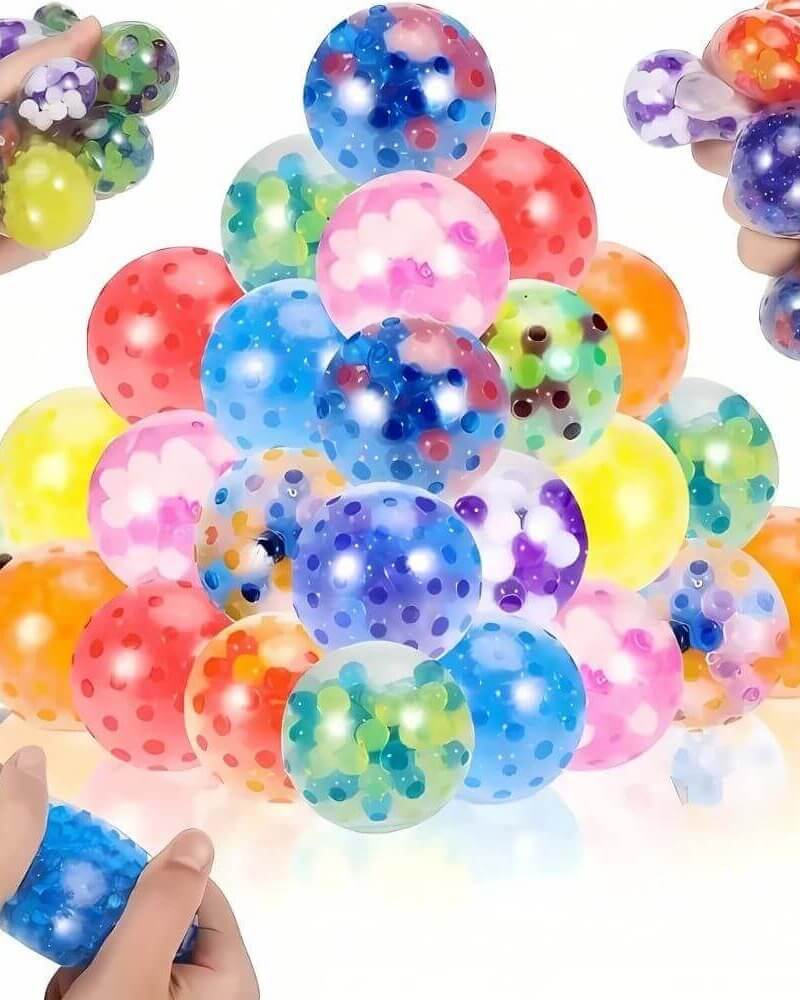 Soft Multicolor Sensory Stress Balls – Non-Toxic Squishy Toys for Kids & Adults