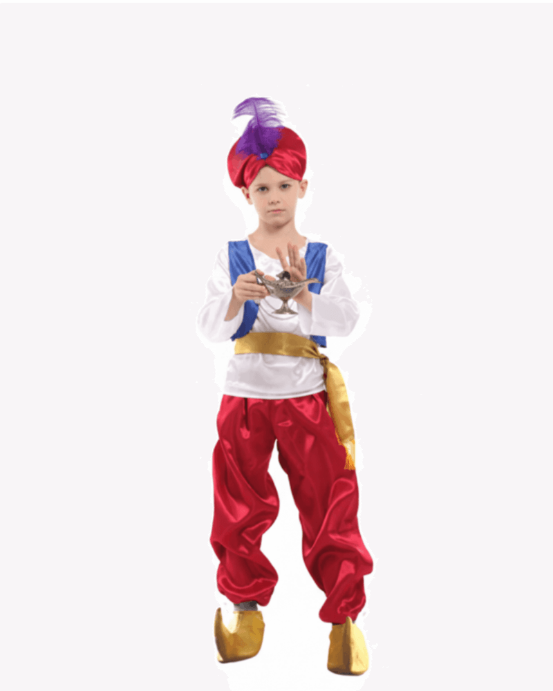 Aladdin Costume-Boys-Arab Aladdin Prince Cosplay-Arabian Genie Aladdin