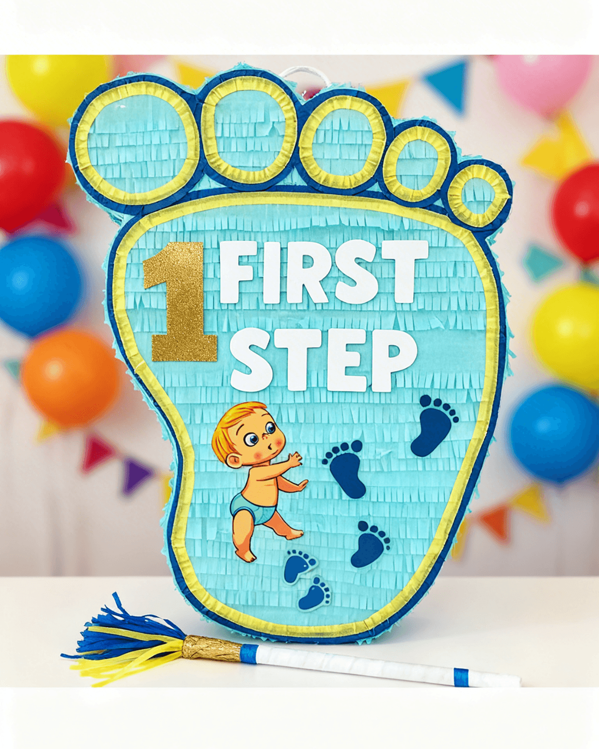 Baby Footprint Piñata – Newborn Baby Shower Party Decoration UAE - Image 2