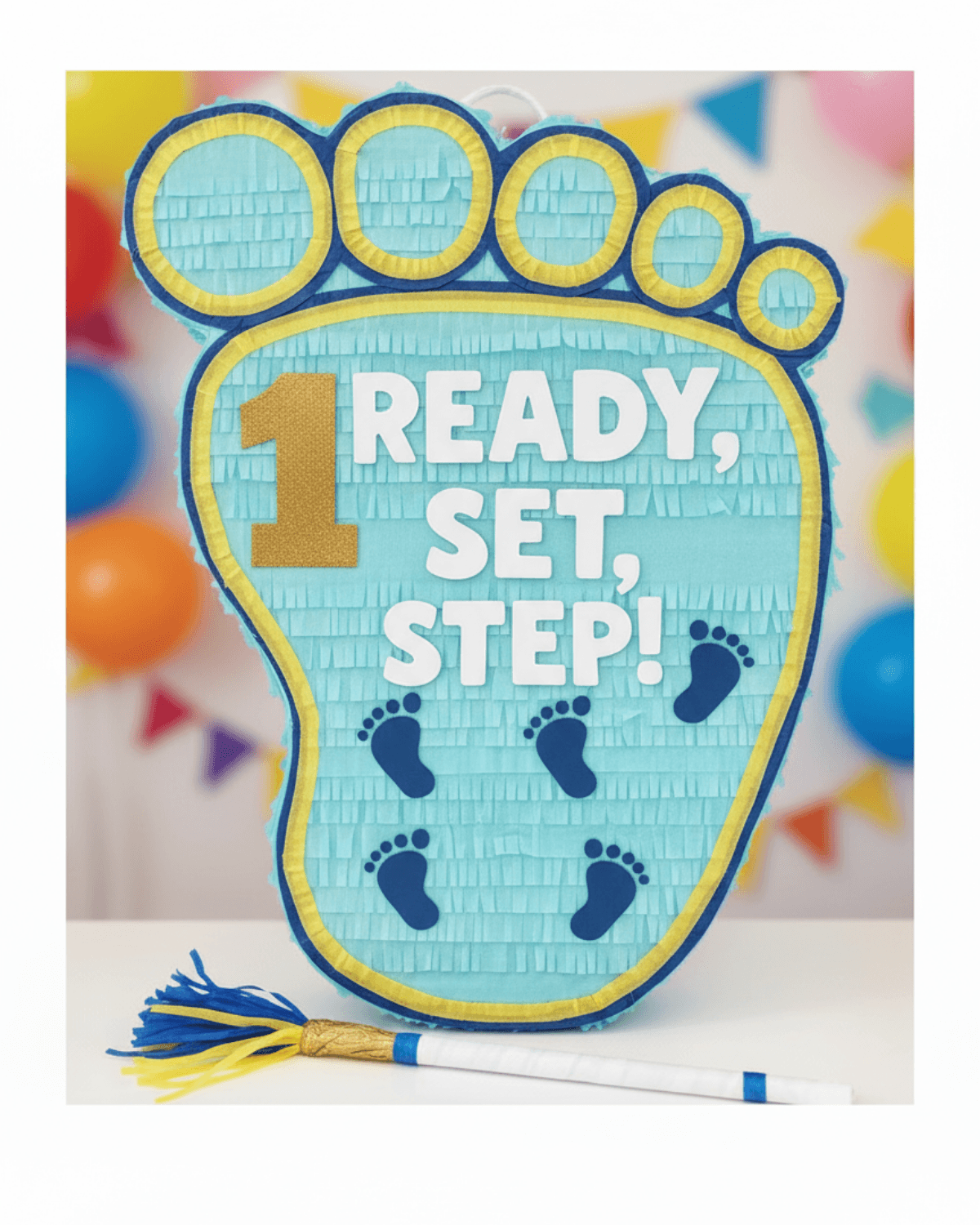 Baby Footprint Piñata – Newborn Baby Shower Party Decoration UAE - Image 3