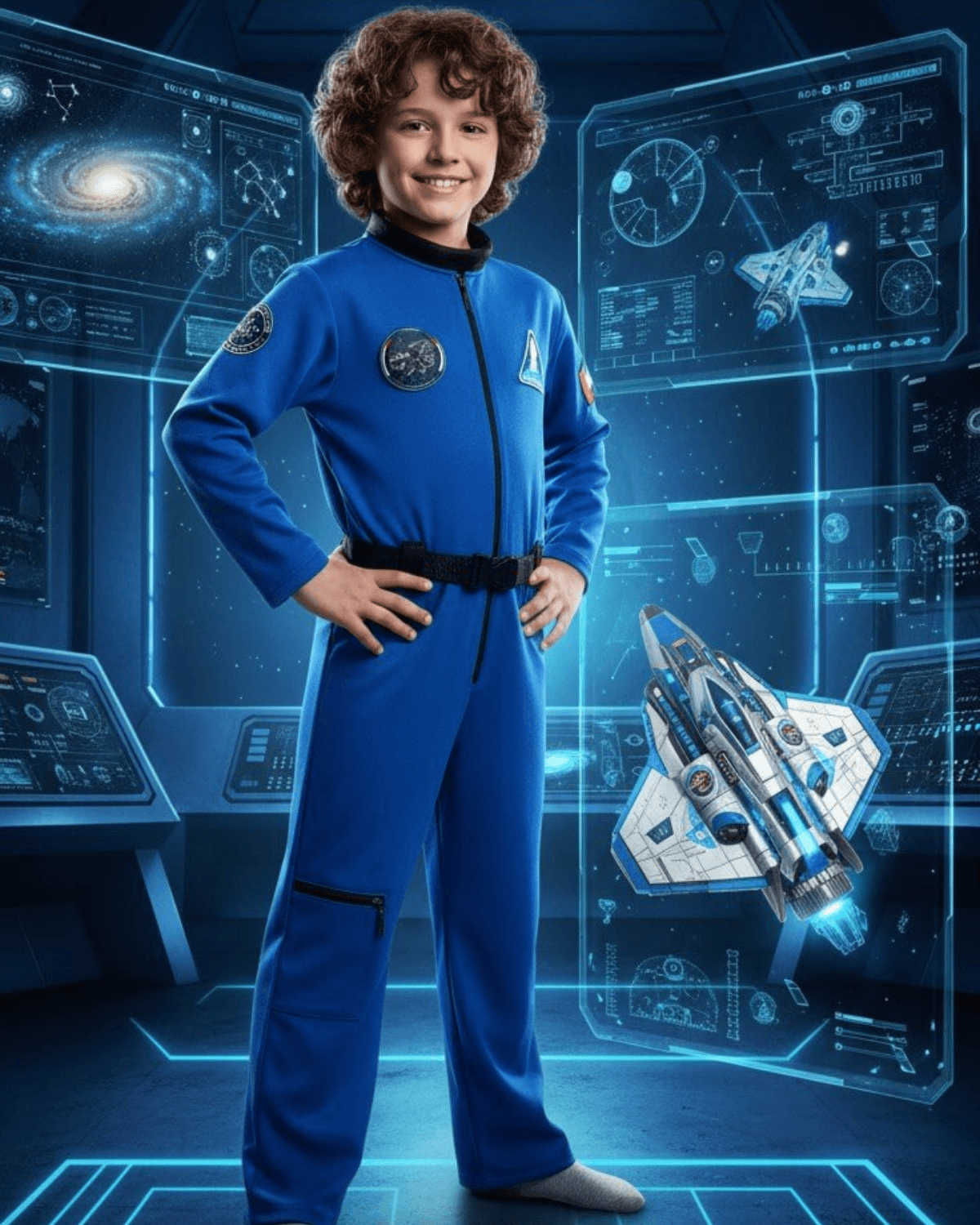 Astronaut Blue Costume for Kids - Image 7