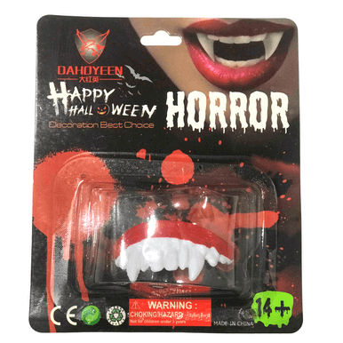 Halloween Teeth. Horror Fake Vampire Teeth.