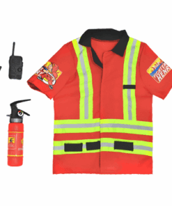 Firefighter Top Kids Costume - 4 Pieces Set