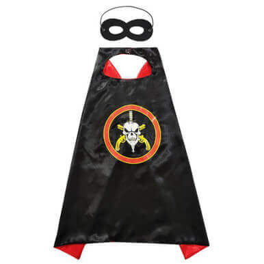 Halloween Cape & Mask - Skull Gang Ghost Set