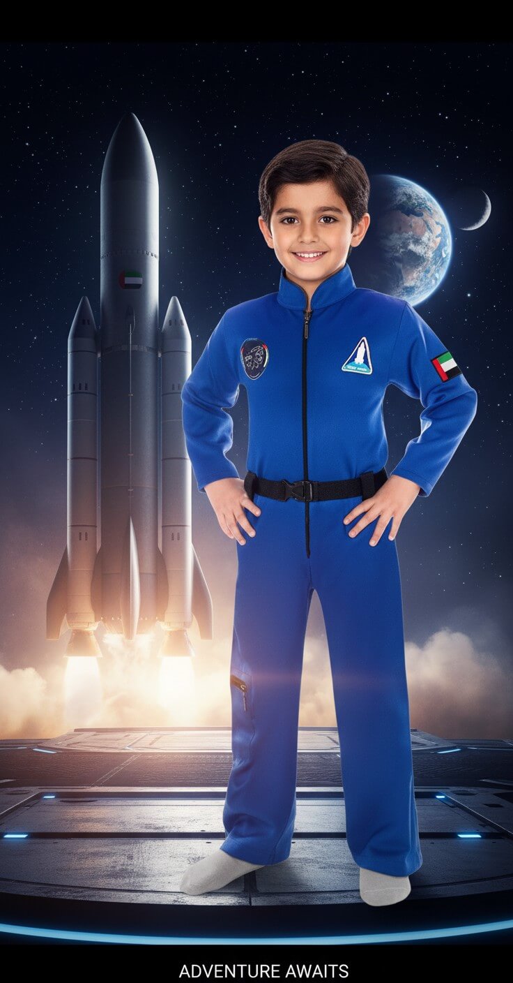 Astronaut Blue Costume for Kids - Image 6