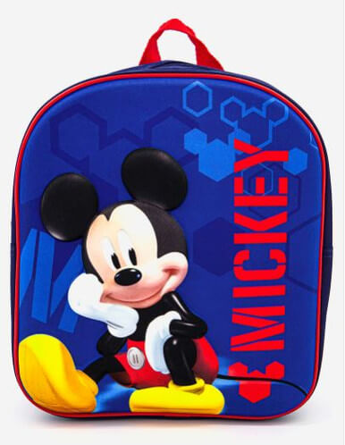 Kid Boy's Embossed Graphic Print Backpack 32 H x 27 L x 8 W cm, Navy Blue - Image 4