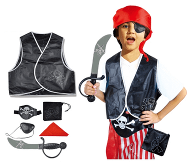 Pirate Costume Kids - Pirate Dress Up Ghost Halloween