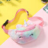 Cartoon Kid Unicorn Plush Waist Bag Fluffy