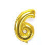 Number 6 Gold Party Foil Balloon 16Inch