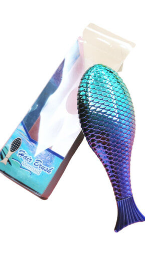 Electroplating Gradient Mermaid Massage Hairdressing Comb Anti-knot Deep