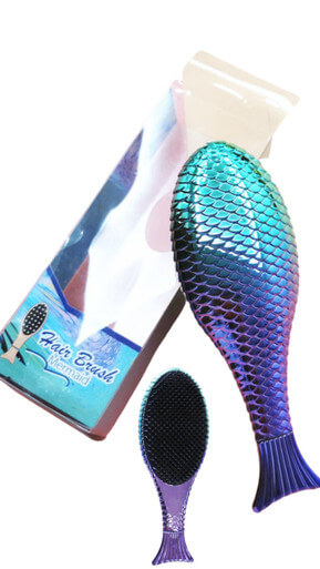 Electroplating Gradient Mermaid Massage Hairdressing Comb Anti-knot Deep - Image 5