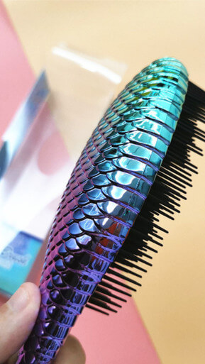 Electroplating Gradient Mermaid Massage Hairdressing Comb Anti-knot Deep - Image 4