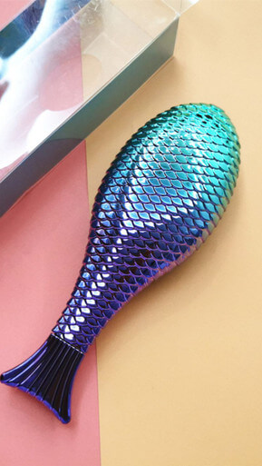Electroplating Gradient Mermaid Massage Hairdressing Comb Anti-knot Deep - Image 3