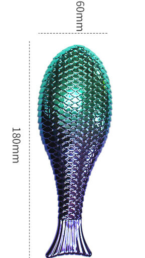 Electroplating Gradient Mermaid Massage Hairdressing Comb Anti-knot Deep - Image 2