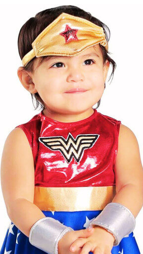 NEWBORN WONDER WOMEN (18-24M) Official Licensed Newborn Wonder Women Book Week and World Book Day Child Costumes - Image 2