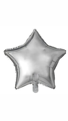 1-Piece 18? Star Foil Balloon ? Silver