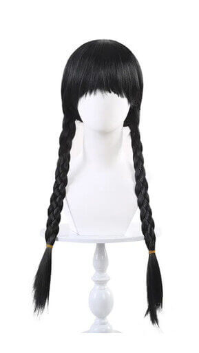 Halloween Wednesday Black Wig