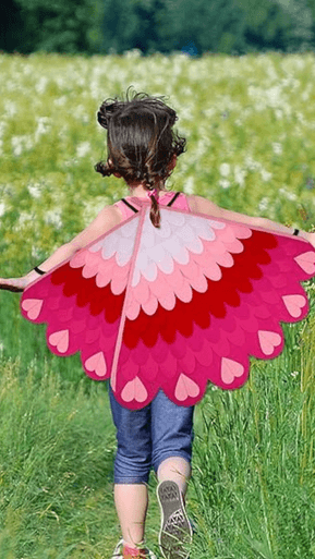 Cape and Mask Set Phoenix Bird Peacock for Children Performance - Image 15