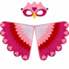 Cape and Mask Set Phoenix Bird Peacock for Children Performance