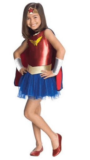 Wonder Woman Core Costume - Blue Red-Girl