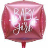 Baby Girl 4D Cube Foil Balloon