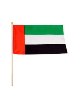 UAE Polyester Flag Multicolour 20 x 30cm