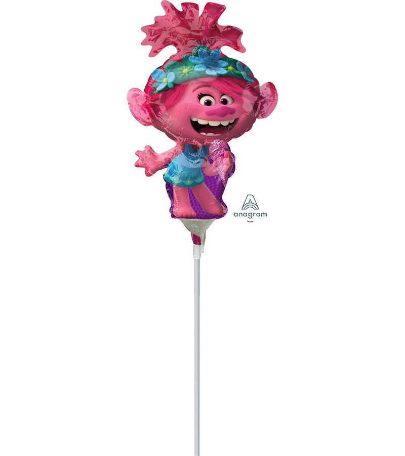 A30 Trolls World Tour Poppy Minishape Foil Balloon