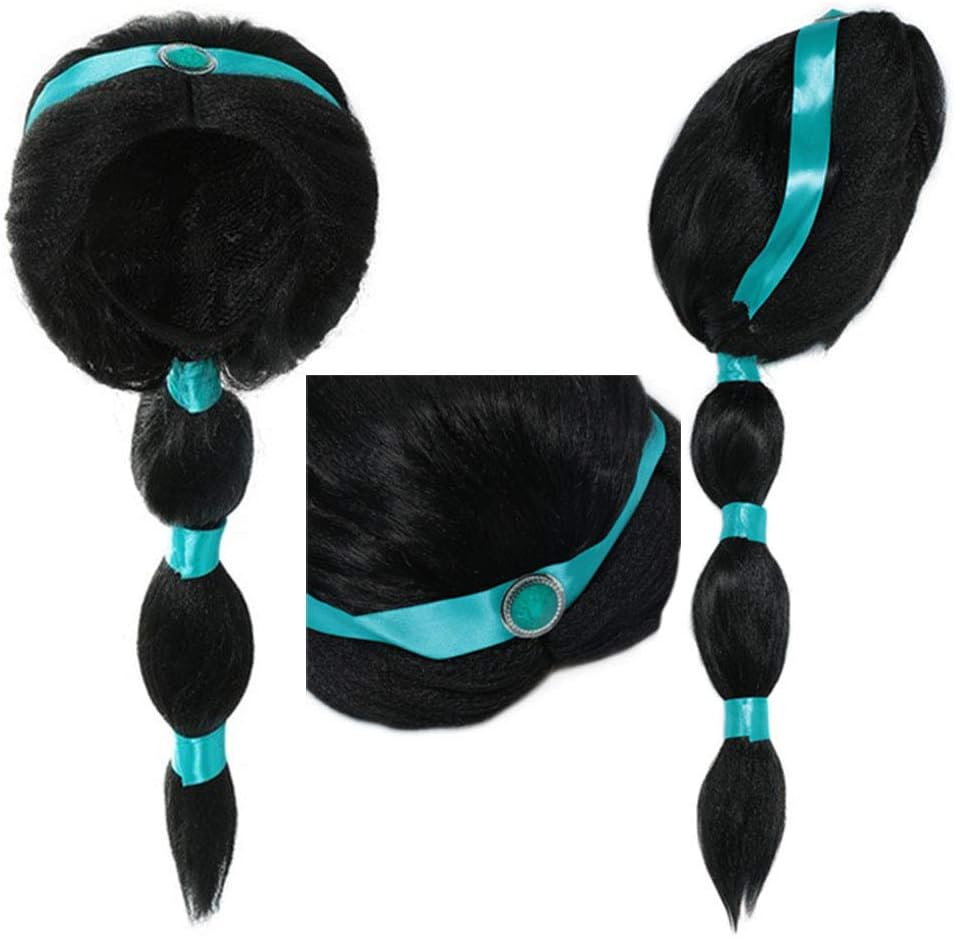Shopzinia Arabian Princess Wig for Girls Jasmine Braid with Princess